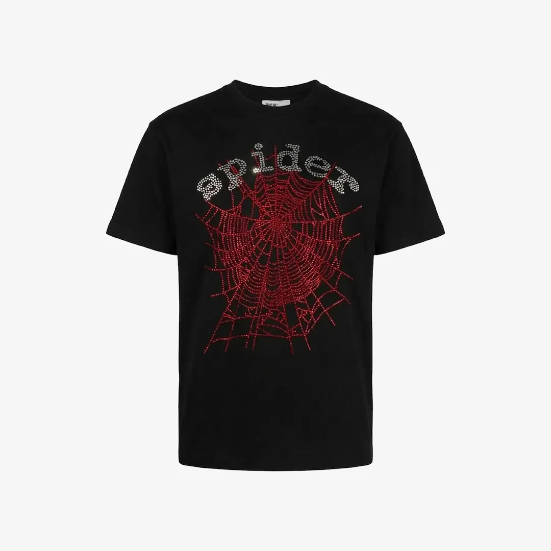 Sp5der Rhinestone Tshirt (Beden: XXL)
